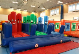 An indoor It’s A Knockout
