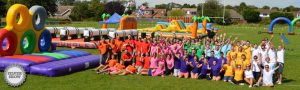 The teams on a company funday It’s A Knockout