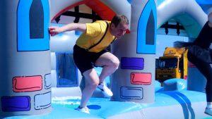 The Castle Chaos bubble inflatable game