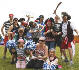 pirate fancy dress team